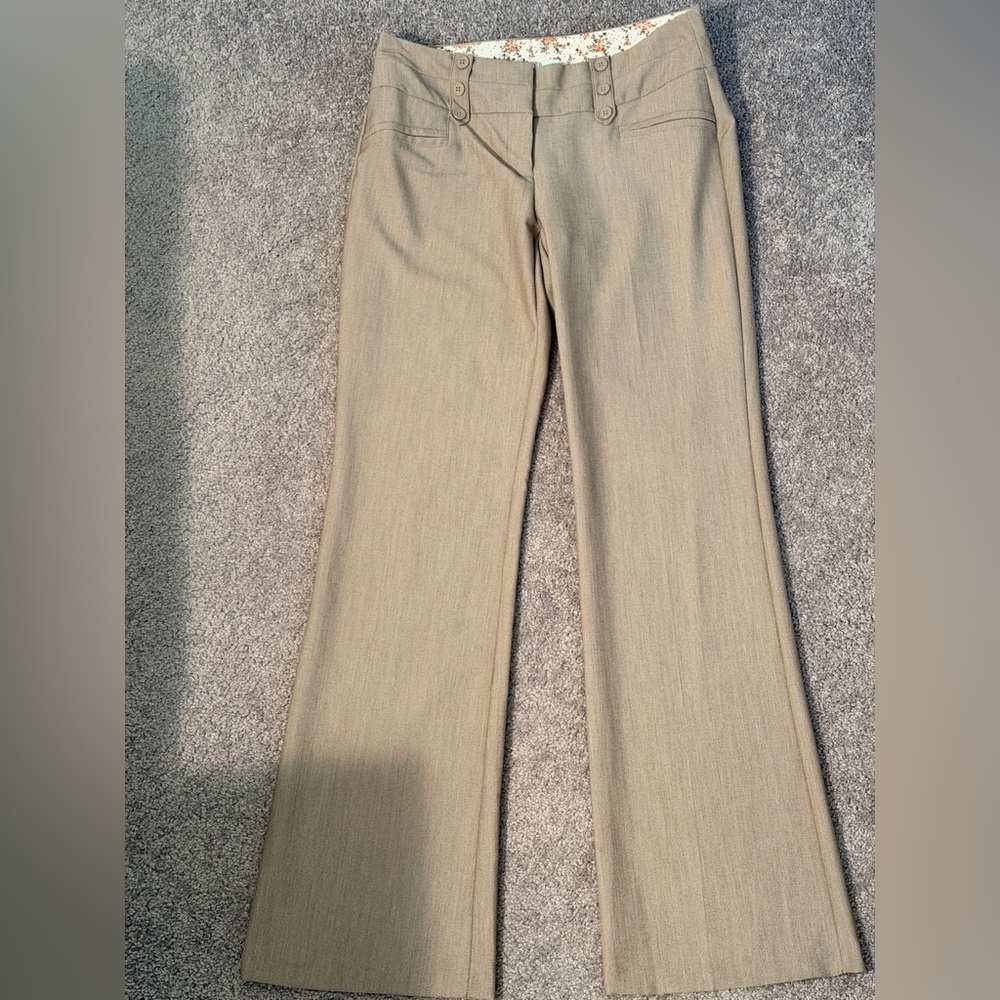 Joe B Taupe Boot Cut Dress Pants